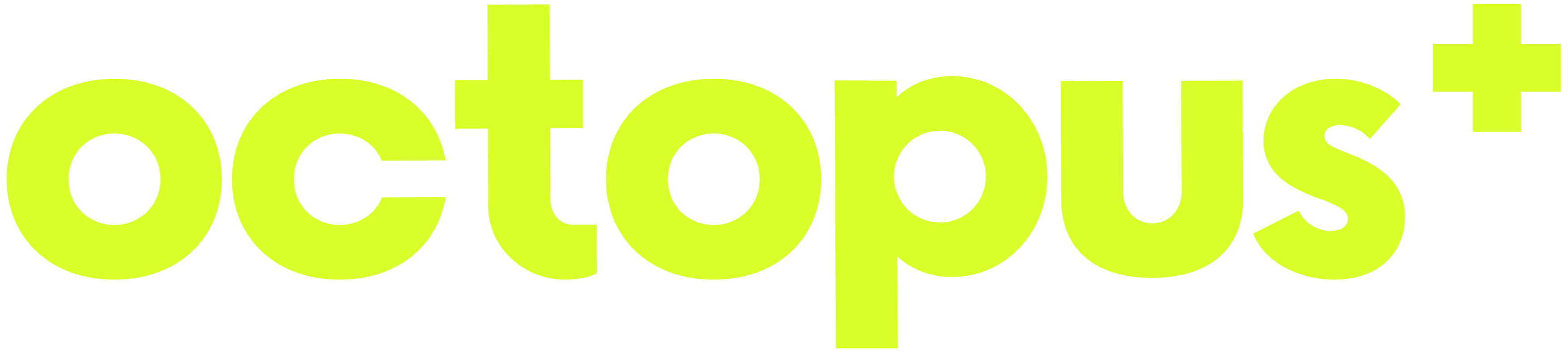 Octopus Plus logo · #D8FF2A